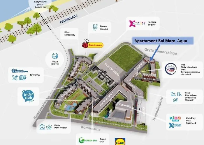 Bel Mare Aqua Parking Gratis + Taras Lägenhet Miedzyzdroje